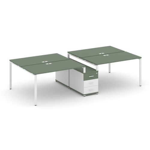 Бенч-система на 4 места с опорной тумбой Concept CN.DRS-310 фото 5