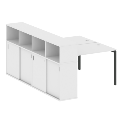 Бенч-система с шкафом-купе на П-обр. м/к Metal System Quattro 40БП.РС-СШК-4.2 фото 13