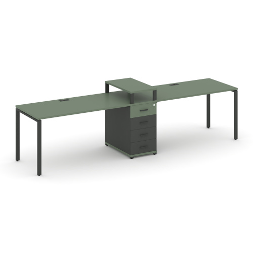 Бенч-система на 2 места с 1 опорной тумбой Concept CN.ORS-419 фото 2