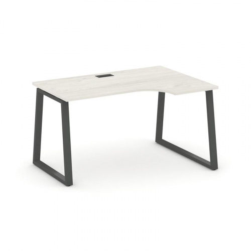 Style Project Стол рабочий эргоном. SN-6T1.SPA-012(R) Акация Лорка/Металл Антрацит/Заглушка Пластик фото 24