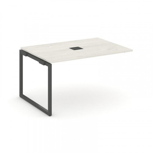 Style Project Проходной наб. элем. перег. стола SN-4O.NSPRG-001 Дуб Наварра/Металл Белый 980*980*750 фото 9