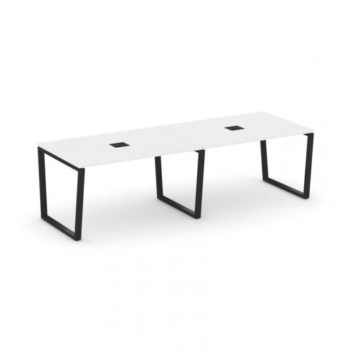 Style Project Стол переговорный SN-6T2.SPRG-013 Акация Лорка/Металл Антрацит/Заглушка Металл Антраци фото 6