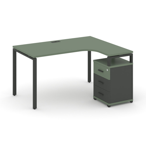 Стол эргономичный с опорной тумбой Concept CN.SA-305(R)