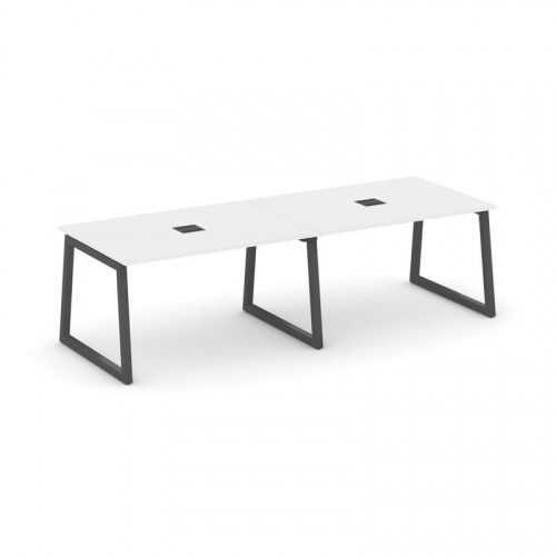 Style Project Стол переговорный SN-5T1.SPRG-013 Акация Лорка/Металл Антрацит/Заглушка Металл Антраци фото 26