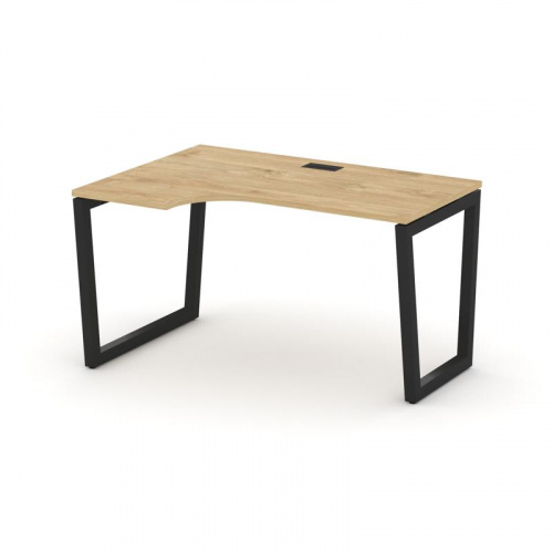 Style Project Стол рабочий эргоном. SN-5T2.SPA-022(L) Акация Лорка/Металл Антрацит/Заглушка Пластик Style Project Стол рабочий эргоном. SN-5T2.SPA-022(L) Акация Лорка/Металл Антрацит/Заглушка Пластик