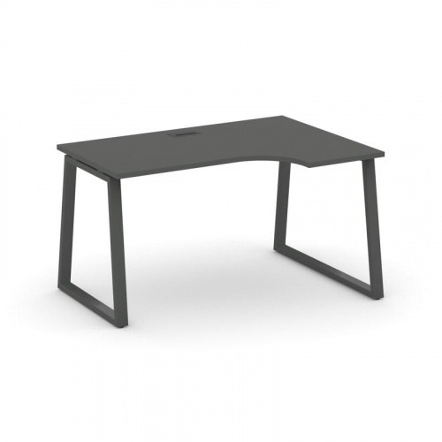 Style Project Стол рабочий эргоном. SN-6T1.SPA-012(R) Акация Лорка/Металл Антрацит/Заглушка Пластик фото 27