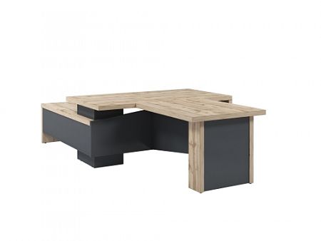 Стол руководителя с опорной тумбой Т-818.0000ПР с брифингом