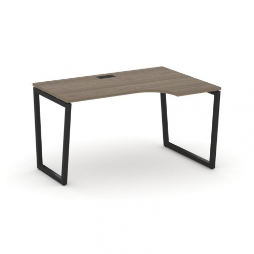 Style Project Стол рабочий эргоном. SN-4T2.SPA-021(R) Акация Лорка/Металл Антрацит/Заглушка Пластик фото 5
