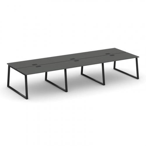 Style Project Рабочая станция 2-х сторон. SN-6T1.DRS-064 Акация Лорка/Металл Антрацит/Заглушка Пласт фото 4