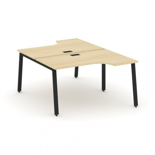 Style Project Рабочая станция эргоном. SN-6A.DRPA-022 Дуб Табак/Металл Белый 1580*1632/1992*750