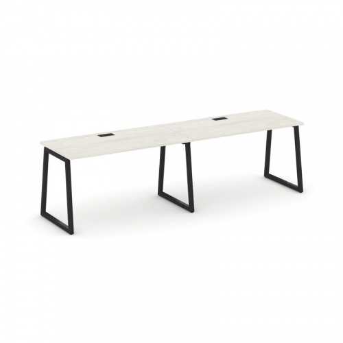 Style Project Рабочая станция 1 сторон. SN-4T1.ORS-011 Акация Лорка/Металл Антрацит/Заглушка Пластик фото 5