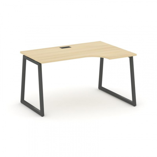 Style Project Стол рабочий эргоном. SN-4T1.SPA-021(R) Акация Лорка/Металл Антрацит/Заглушка Пластик фото 28