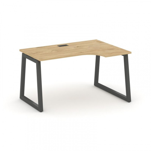 Style Project Стол рабочий эргоном. SN-5T1.SPA-002(R) Акация Лорка/Металл Антрацит/Заглушка Пластик фото 22