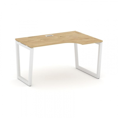 Style Project Стол рабочий эргоном. SN-5T2.SPA-012(R) Акация Лорка/Металл Антрацит/Заглушка Пластик фото 3