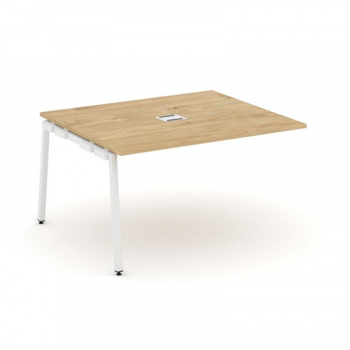 Style Project Проходной наб. элем. перег. стола SN-4A.NSPRG-033 Дуб Табак/Металл Белый 1380*1180*750 фото 8