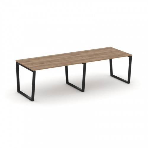 Style Project Стол переговорный SN-6T2.SPRG-011.3 Акация Лорка/Металл Антрацит 1960*980*750 фото 4