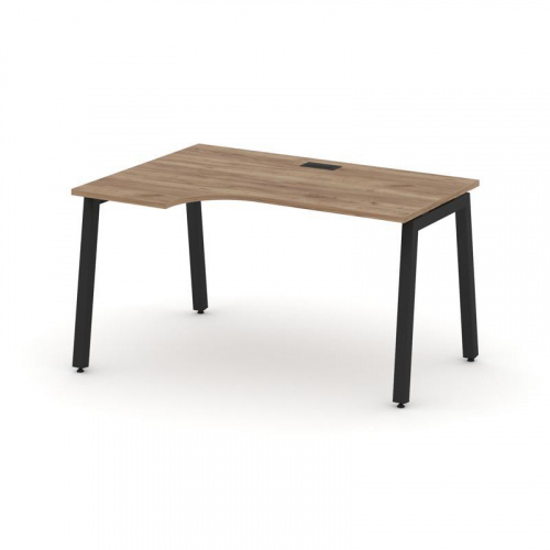 Style Project Стол рабочий эргоном. SN-5A.SPA-002(L) Дуб Табак/Металл Антрацит 1580*600/980*750 фото 11