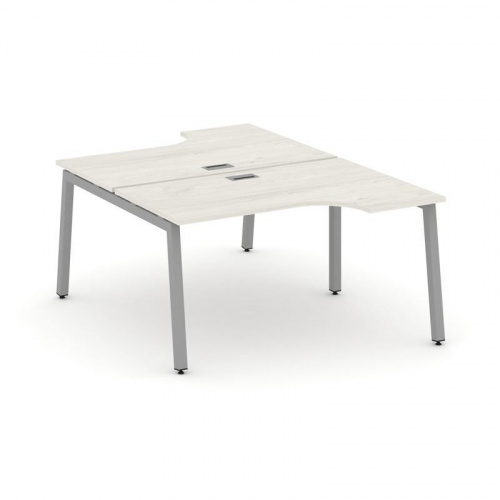 Style Project Рабочая станция эргоном. SN-5A.DRPA-011 Акация Лорка/Металл Белый 1380*1432/1992*750 фото 3