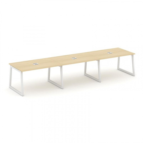 Style Project Стол переговорный SN-5T1.SPRG-024 Акация Лорка/Металл Антрацит/Заглушка Металл Антраци фото 22