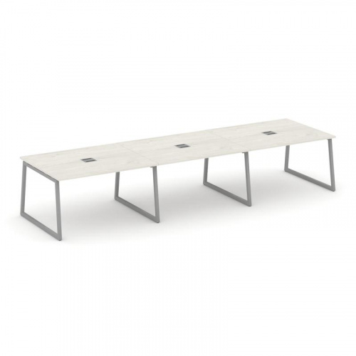 Style Project Стол переговорный SN-4T1.SPRG-053 Акация Лорка/Металл Антрацит/Заглушка Металл Антраци фото 12