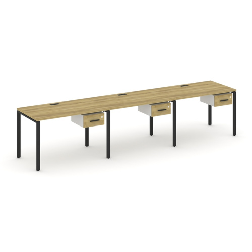 Бенч-система на 3 места с подвесными тумбами Concept CN.ORS-130 фото 6