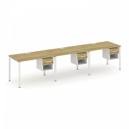 Бенч-система на 3 места с подвесными тумбами Concept CN.ORS-138