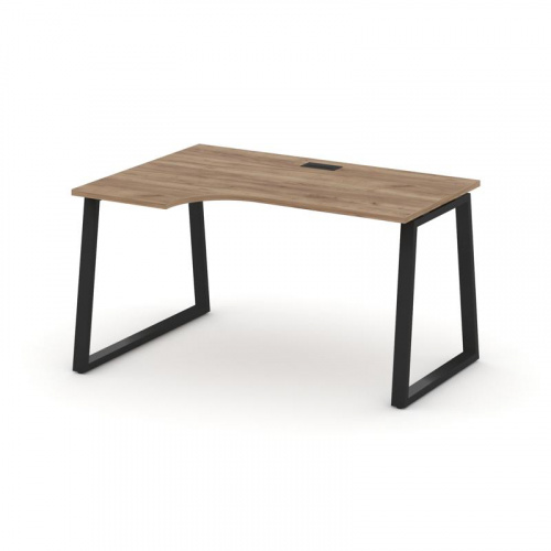 Style Project Стол рабочий эргоном. SN-6T1.SPA-021(L) Акация Лорка/Металл Антрацит/Заглушка Пластик фото 5