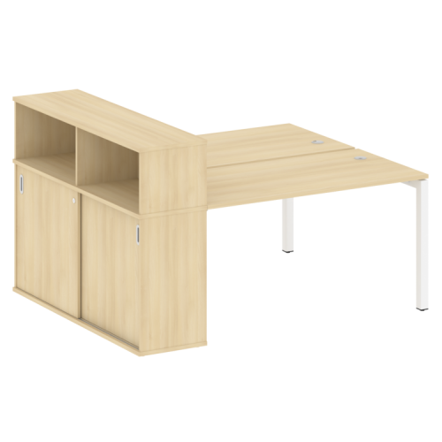 Бенч-система с шкафом-купе на П-обр. м/к Metal System Quattro 50БП.РС-СШК-2.3 фото 15