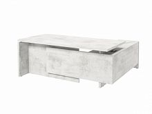 Стол с опорной тумбой FI-119L.DD Хромикс белый