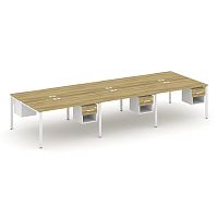 Бенч-система на 6 мест с подвесными тумбами Concept CN.DRS-159