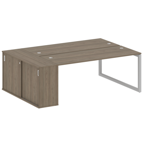 Бенч-система с шкафом-купе на О-обр. м/к Metal System Quattro 50БО.РС-СШК-1.5 фото 2