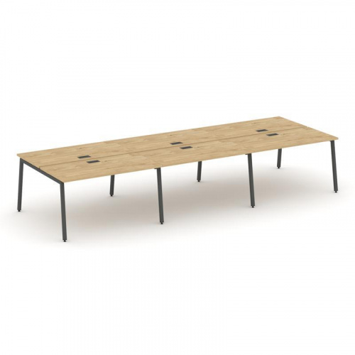 Style Project Рабочая станция 2-х сторон. SN-4A.DRS-072 Дуб Наварра/Металл Антрацит 3540*1432*750 фото 19