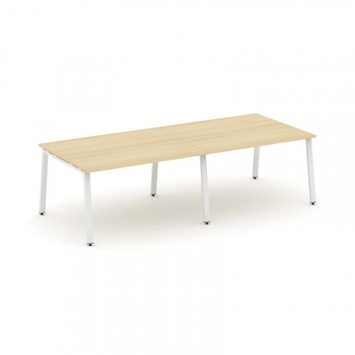 Style Project Стол переговорный SN-6A.SPRG-044.3 Дуб Наварра/Металл Белый 3160*1180*750 фото 21