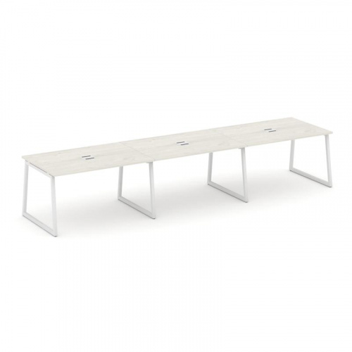 Style Project Стол переговорный SN-4T1.SPRG-023 Акация Лорка/Металл Антрацит/Заглушка Металл Антраци фото 13