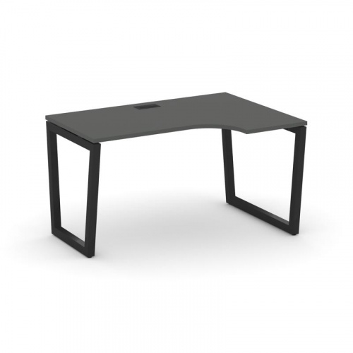 Style Project Стол рабочий эргоном. SN-5T2.SPA-012(R) Акация Лорка/Металл Антрацит/Заглушка Пластик фото 7