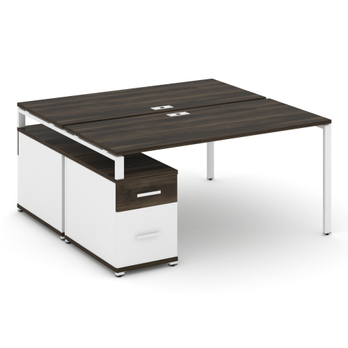 Бенч-система на 2 места с опорной тумбой Concept CN.DRS-308 фото 9