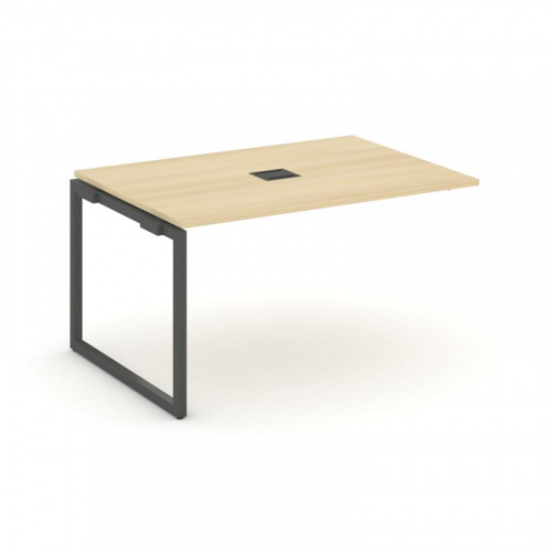 Style Project Проходной наб. элем. перег. стола SN-4O.NSPRG-001 Дуб Наварра/Металл Белый 980*980*750 фото 6