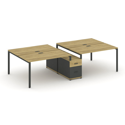 Бенч-система на 4 места с опорной тумбой Concept CN.DRS-315 фото 4