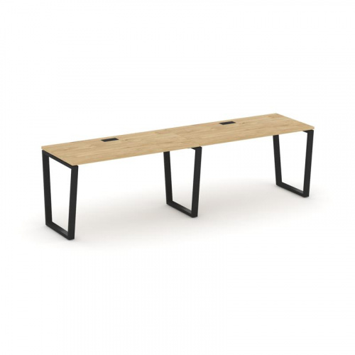 Style Project Рабочая станция 1 сторон. SN-6T2.ORS-014 Акация Лорка/Металл Антрацит/Заглушка Пластик