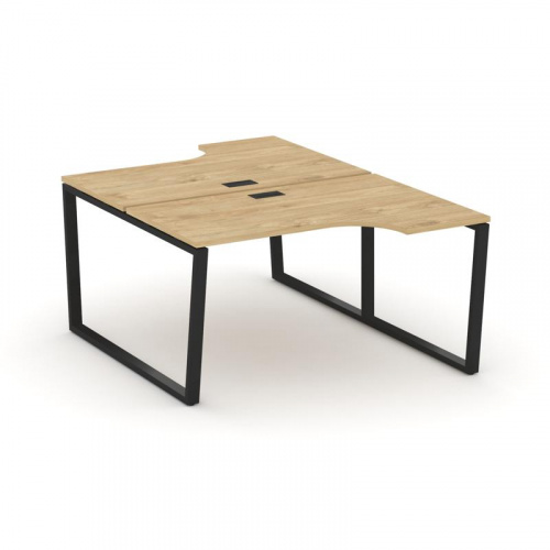 Style Project Рабочая станция эргоном. SN-6T2.DRPA-002 Акация Лорка/Металл Антрацит/Заглушка Пластик