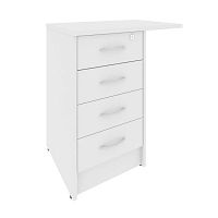 Тумба приставная на 4 ящика с замком Riva А.ТП-4.3F-S