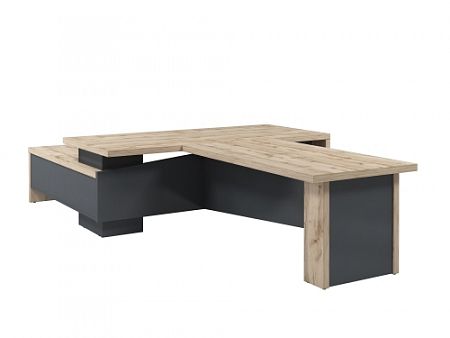 Стол руководителя с опорной тумбой Т-922.0000ПР с брифингом