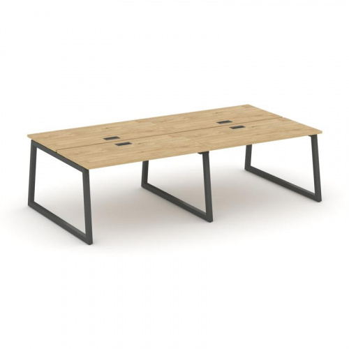 Style Project Рабочая станция 2-х сторон. SN-5T1.DRS-053 Акация Лорка/Металл Антрацит/Заглушка Пласт фото 22