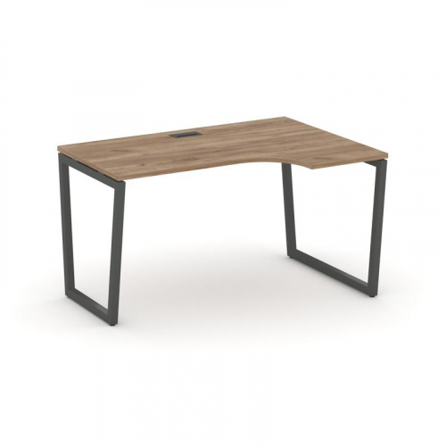 Style Project Стол рабочий эргоном. SN-4T2.SPA-021(R) Акация Лорка/Металл Антрацит/Заглушка Пластик фото 23