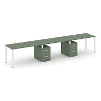 Бенч-система на 3 места с 2 опорными тумбами Concept CN.ORS-338