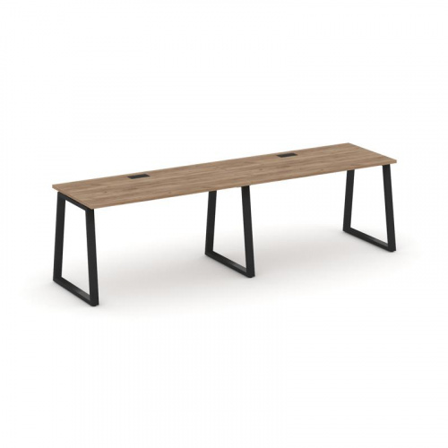 Style Project Рабочая станция 1 сторон. SN-6T1.ORS-004 Акация Лорка/Металл Антрацит/Заглушка Пластик фото 6