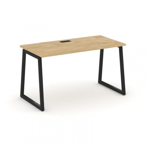 Style Project Стол письменный SN-4T1.SP-024 Акация Лорка/Металл Антрацит/Заглушка Пластик Черный 158