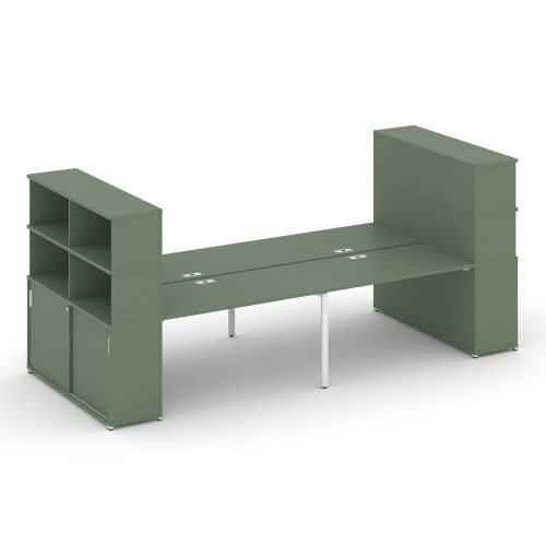 Бенч-система с опорными шкафами-купе Concept CN.DRS-288