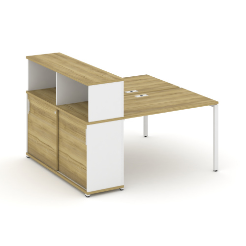 Бенч-система с опорным шкафом-купе с надставкой Concept CN.DRS-238 фото 11