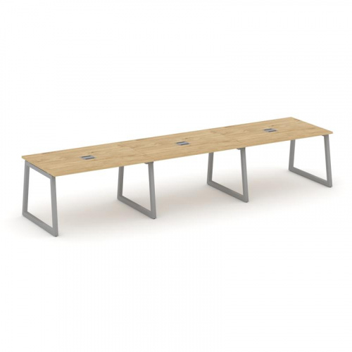 Style Project Стол переговорный SN-5T1.SPRG-024 Акация Лорка/Металл Антрацит/Заглушка Металл Антраци